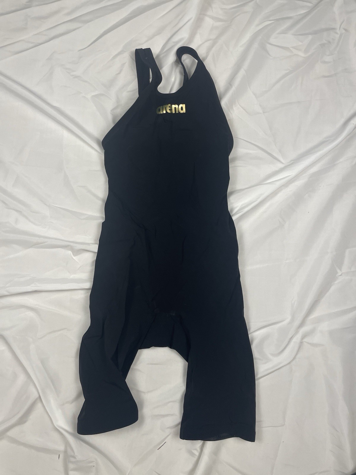 Arena Powerskin Carbon Air2 Open Back Black/Gold, Size 28