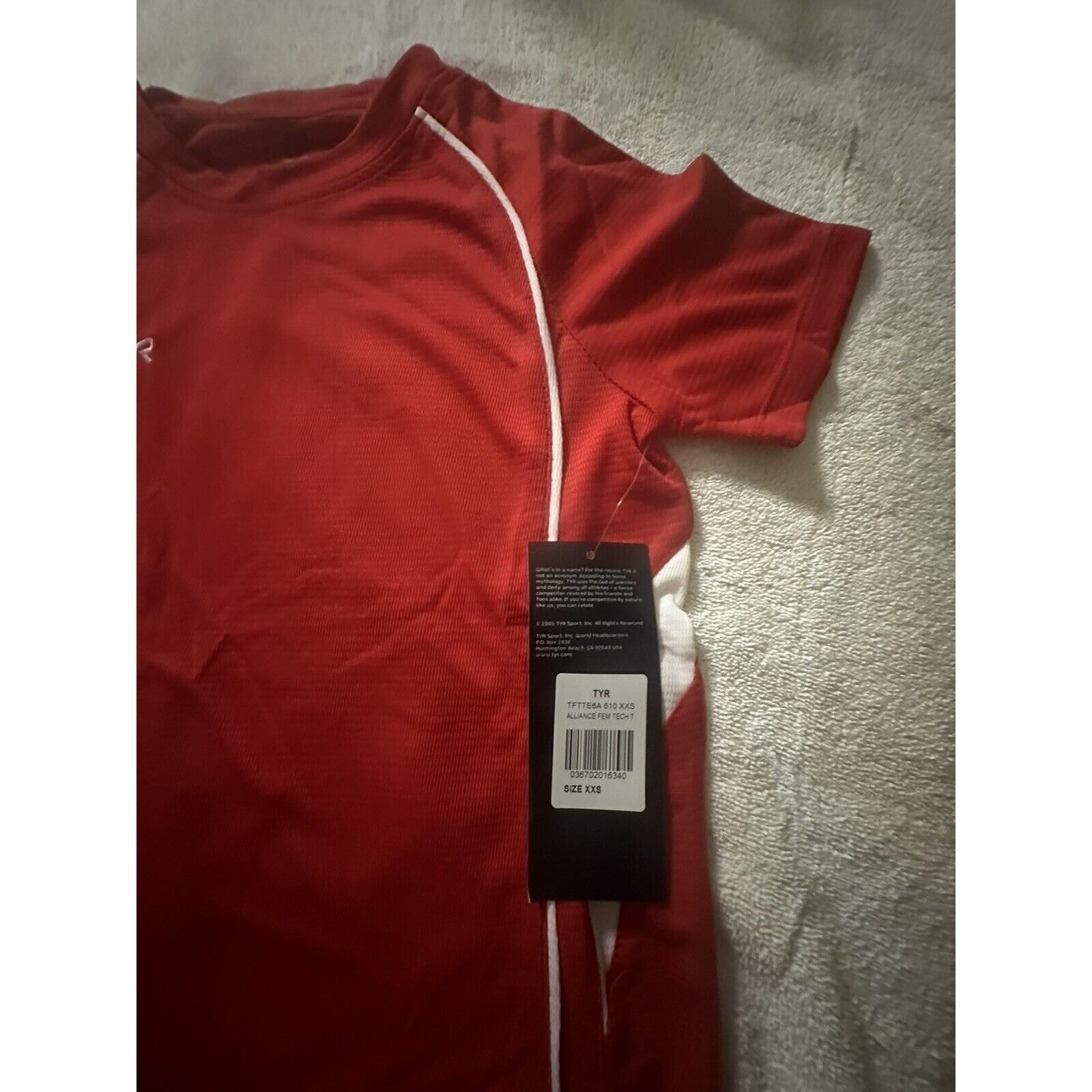 TYR Female Tech Polo -Red. Size XXS