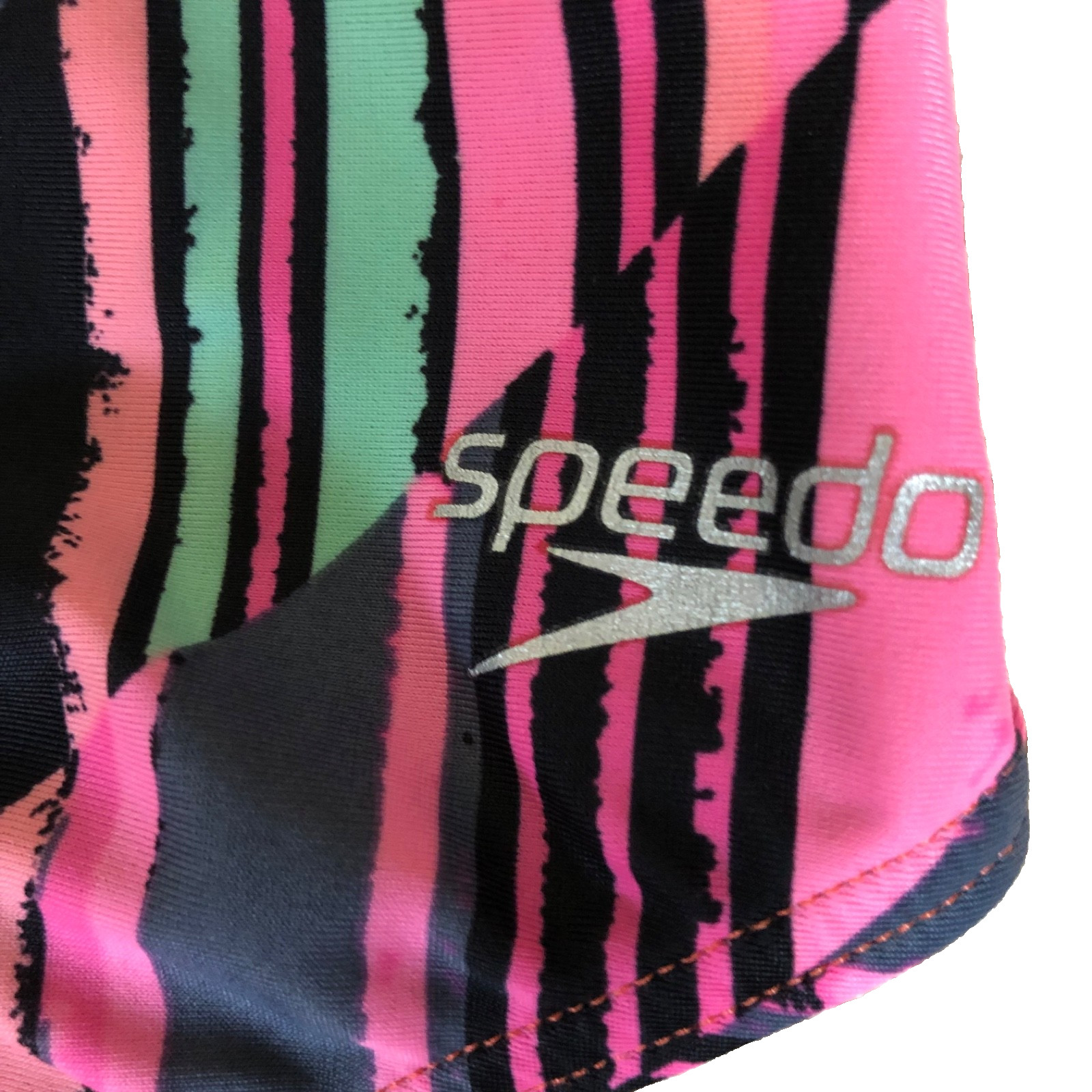 SPEEDO PowerFlex Eco Angle Free Back Sz 10/36 Pink/Black/Lime Great Condition