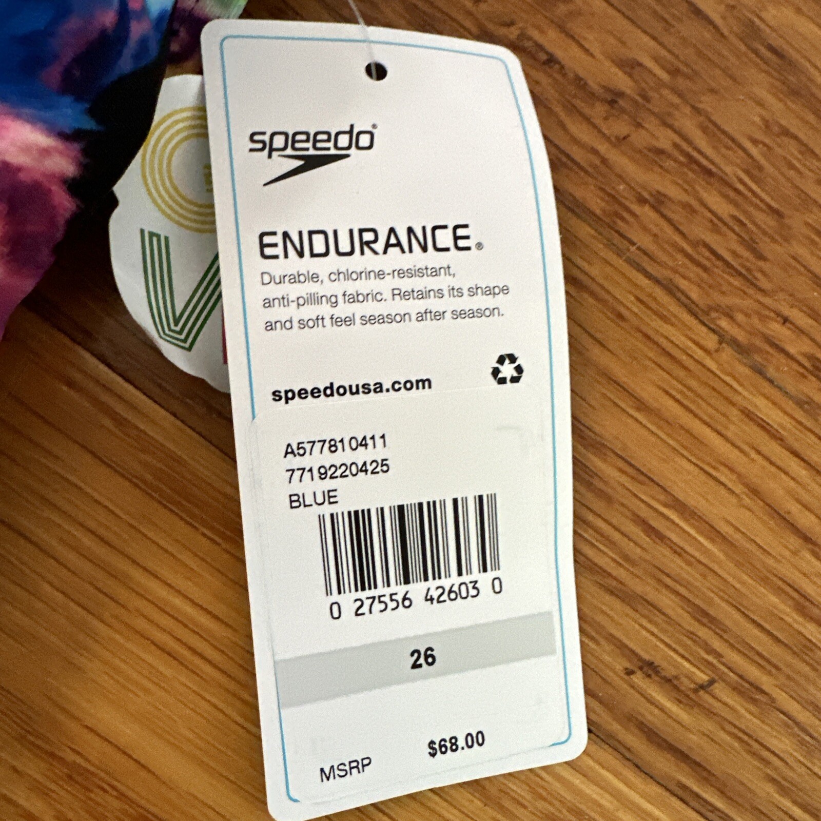 Speedo Endurance swim team suit Size 26 racing Swimsuit Vibe Collection