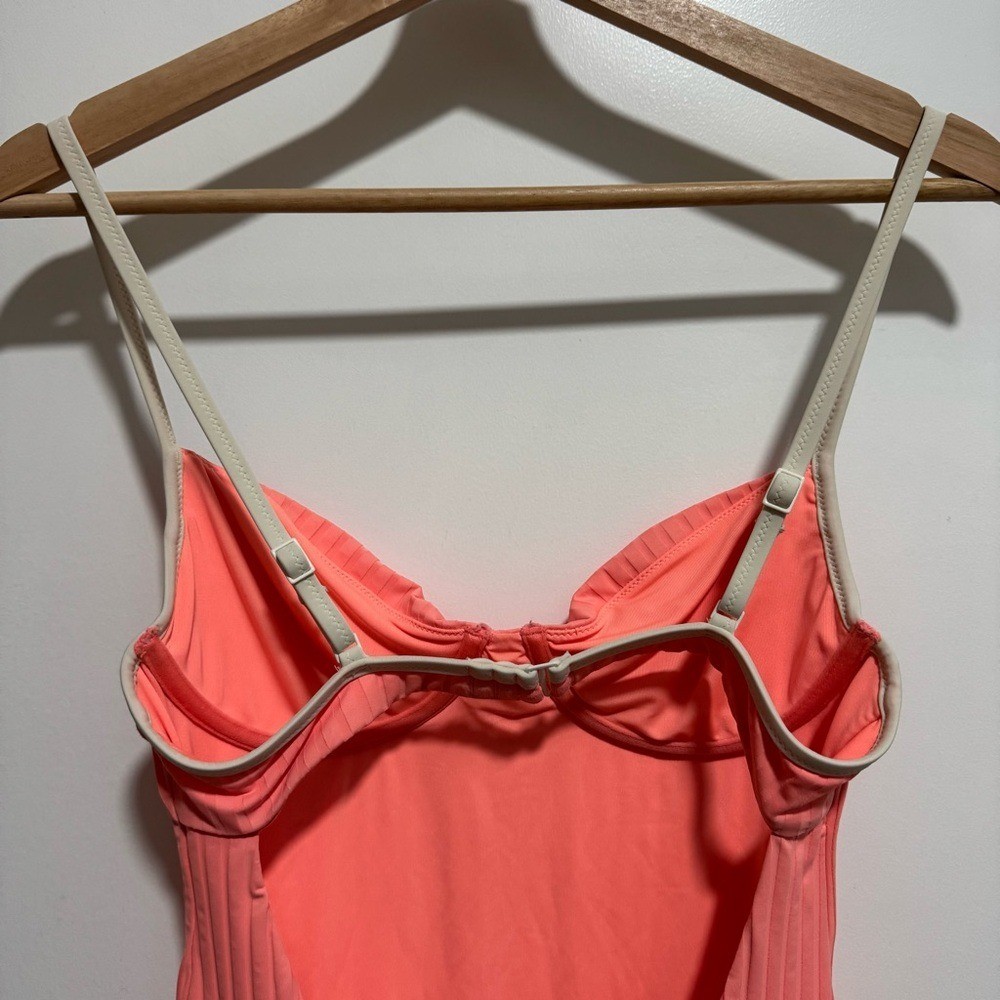 Aerie Real Good Wide Rib Underwire Full Coverage One Piece Swimsuit Medium Beach