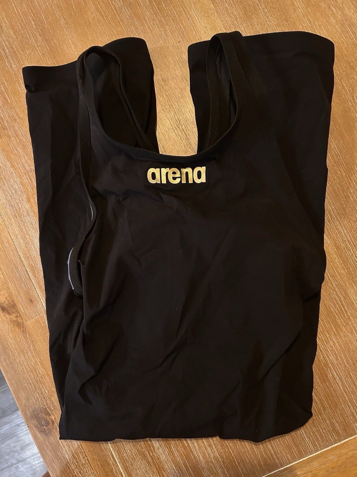 Arena Powerskin Carbon Air2 Open Back Kneeskin Tech Suit Black Gold US 20 NWT