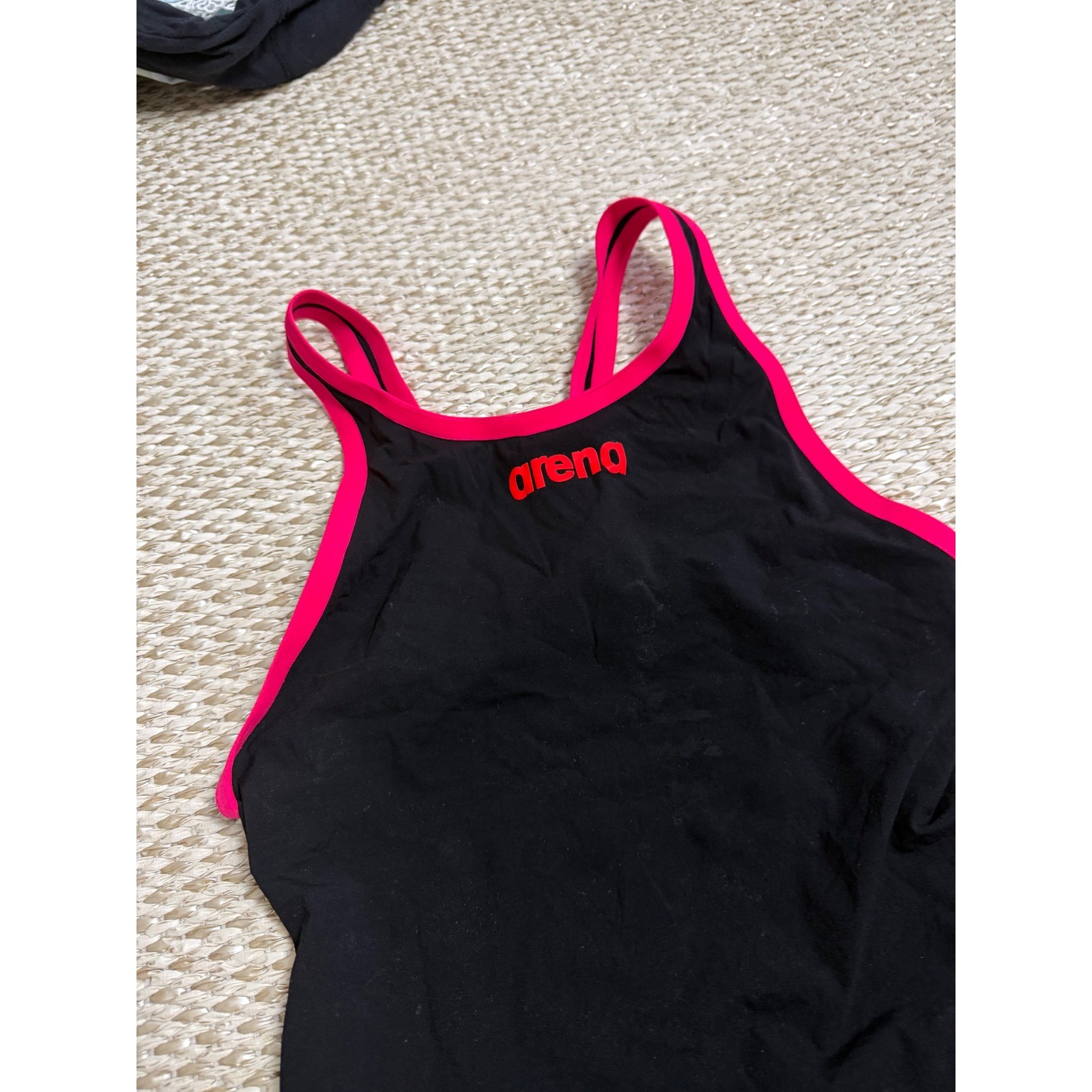 Arena Powerskin Carbon Technical Racing Swimsuit Kneeskin Black Pink Womens 28