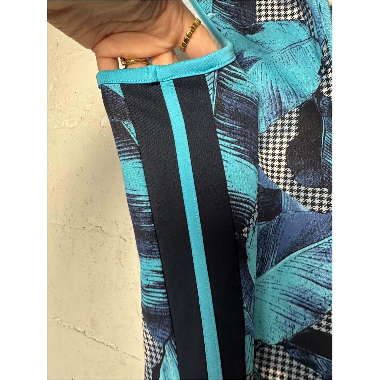 Tail Sleeveless Belicia Fusion Dress banana leaf print zip Golf Tennis Sporty S