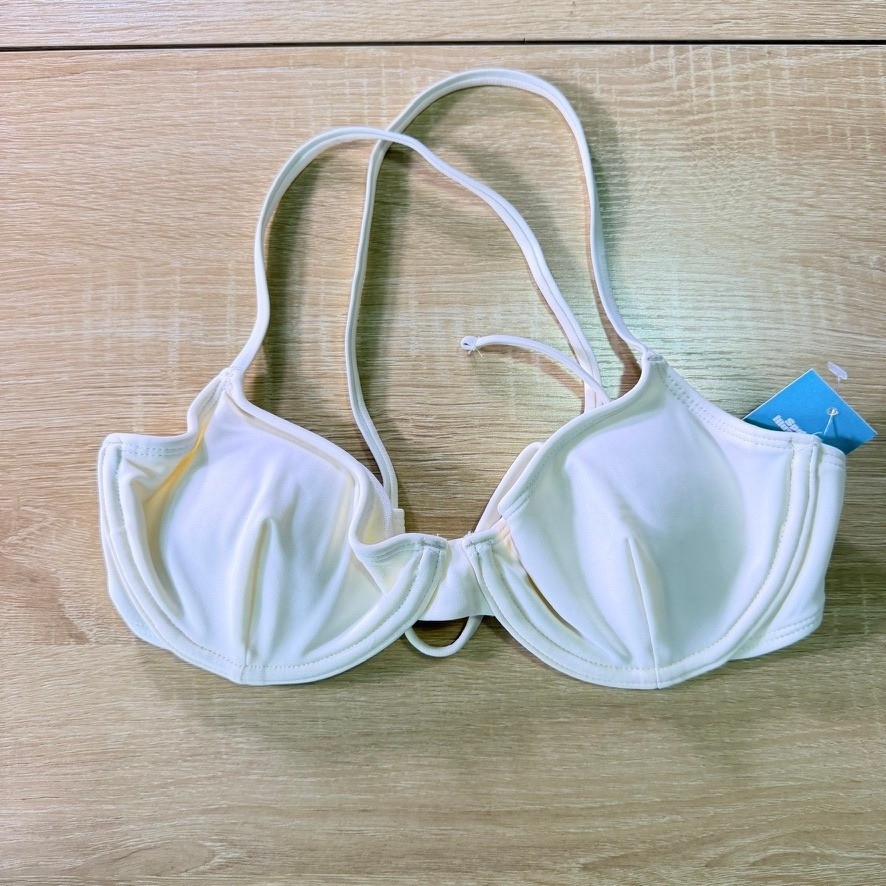 NEW Sports Illustrated Jasmine X-Back Underwire Bikini Top White S