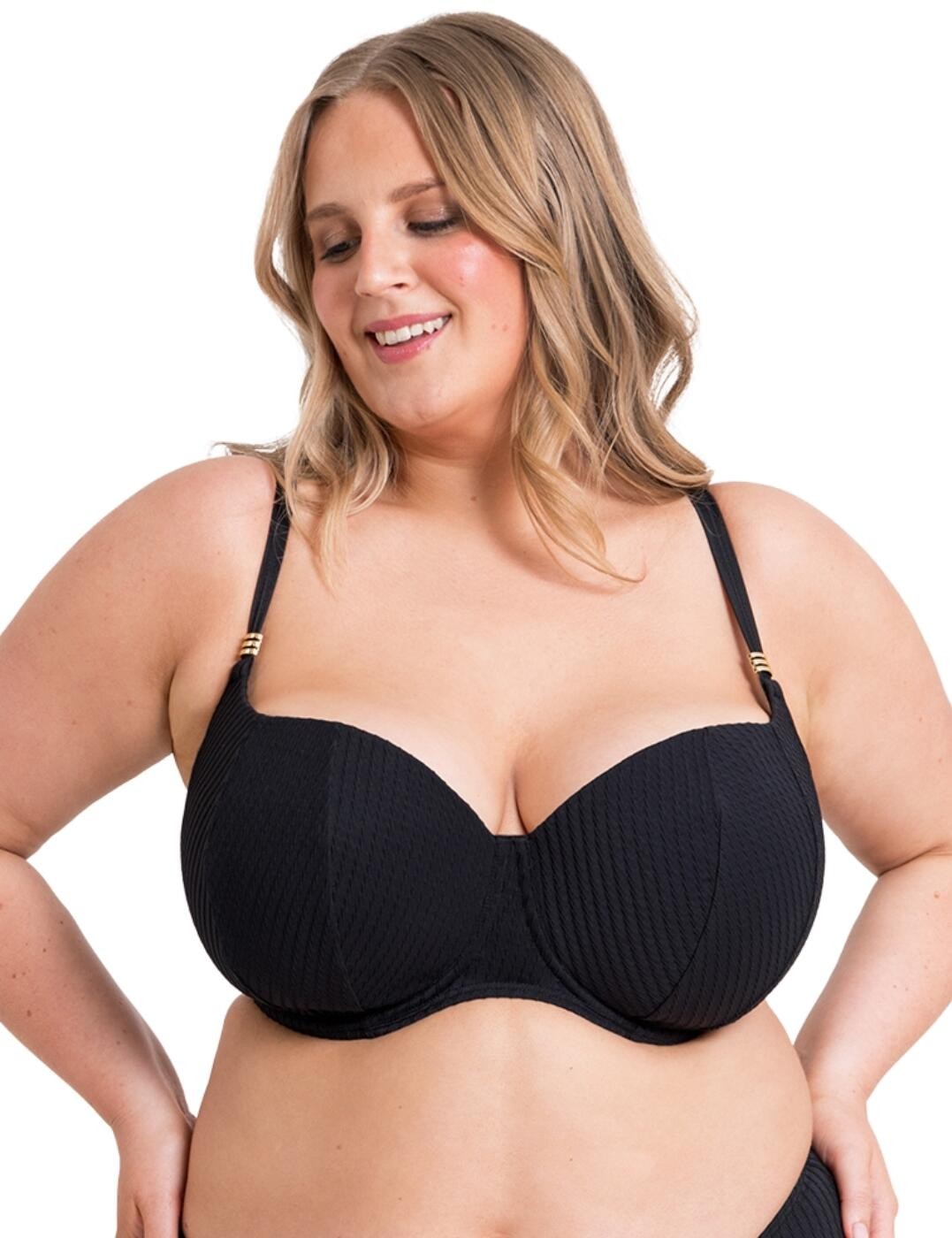 Curvy Kate Jet Set Bikini Top Balcony Padded Supportive Womens Swimwear CS034300