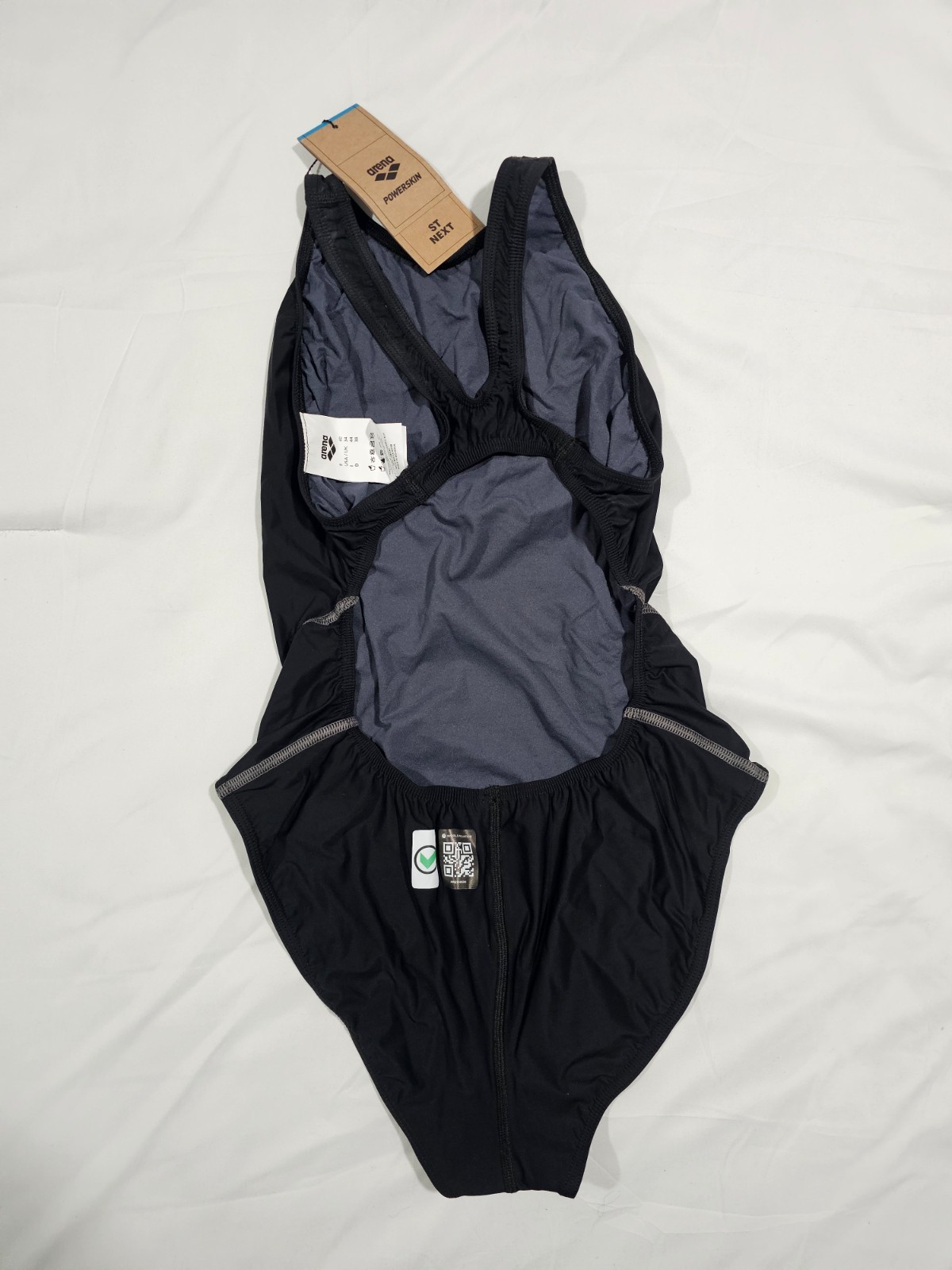 Arena Powerskin ST Racing Swimsuit Black Size 34 Competition Tech Suit NWT
