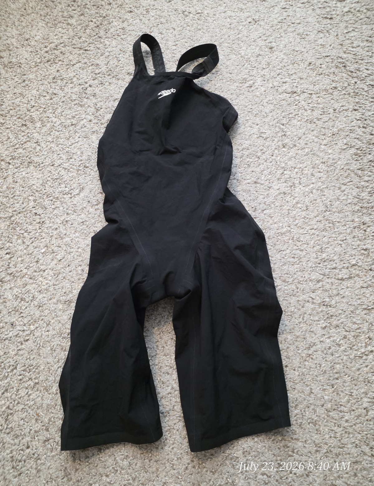 Speedo Women’s Competitive Kneeskin Swimsuit Size 24 Black