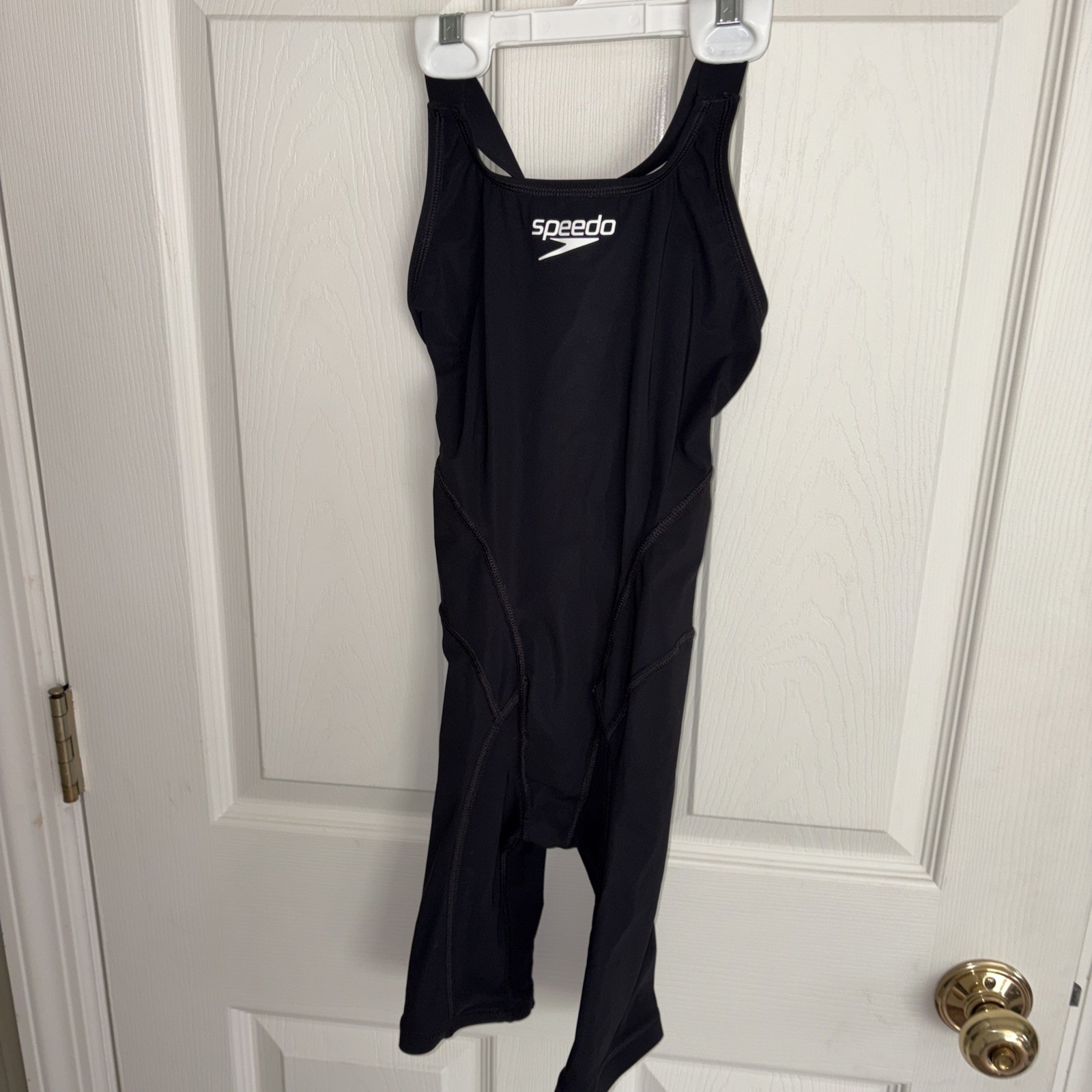 Speedo Vanquisher Solid Openback Kneeskin | FINA-Approved Tech Swim Suit Sz 24