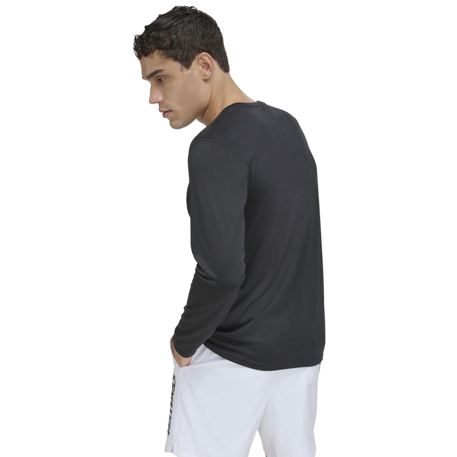 Starter Men’s Quick Dry Long Sleeve Lightweight UPF Active Top Large Black