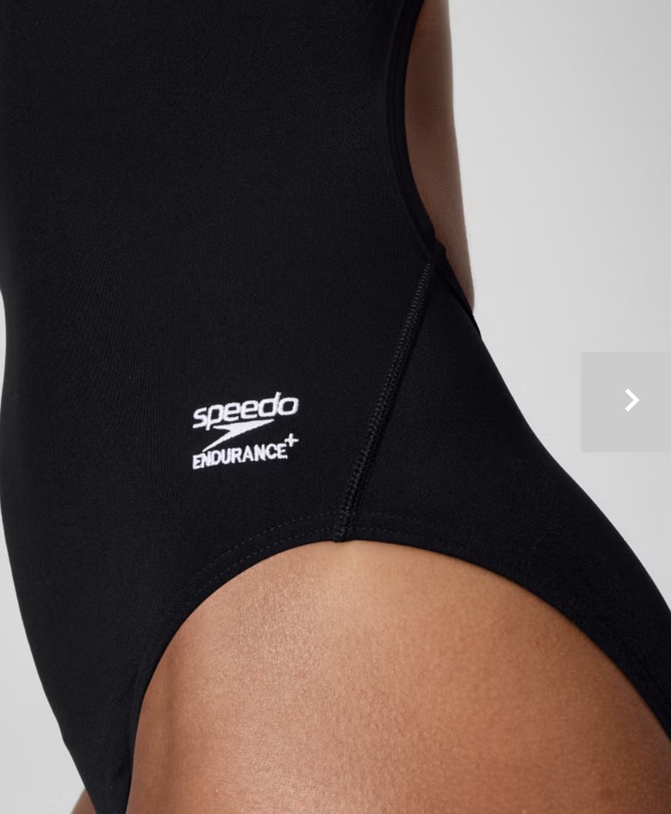 Speedo Womens Endurance Flyback Swimsuit One Piece 10/36 Green Black New W/Tags