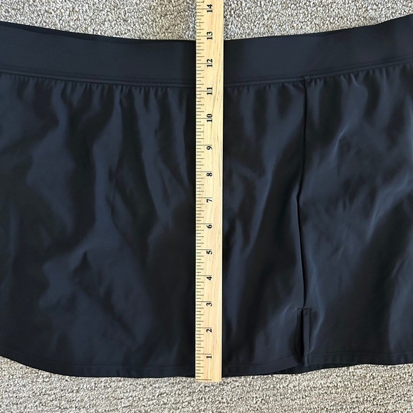 Aqua Green Women’s UPF 50 Split Swim Skirt Black Size XL