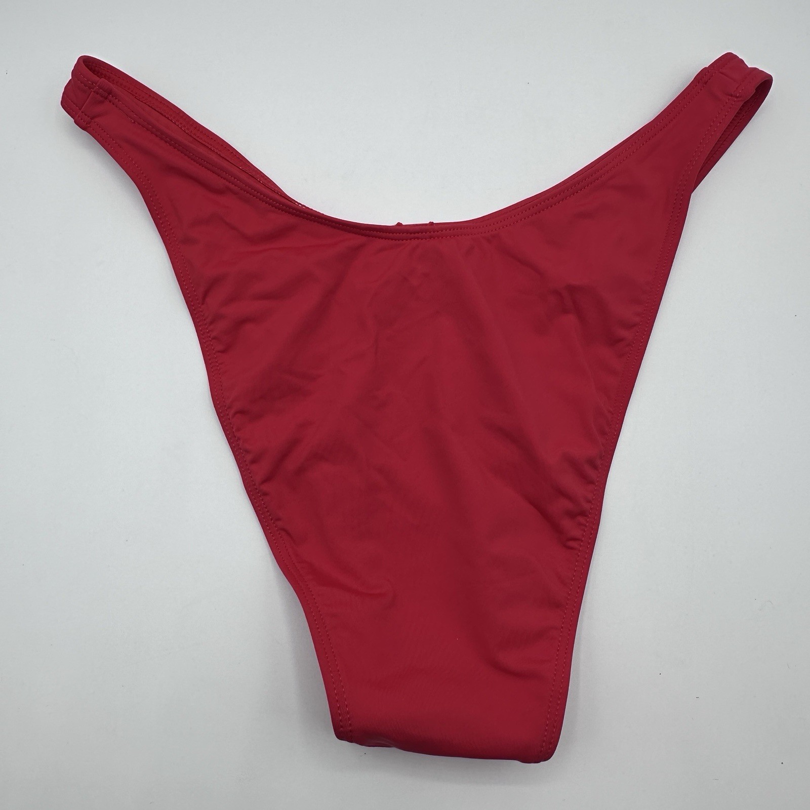 Garage Womens Swim Boomerang Cheeky Bikini Bottom Size Medium Candied Apple