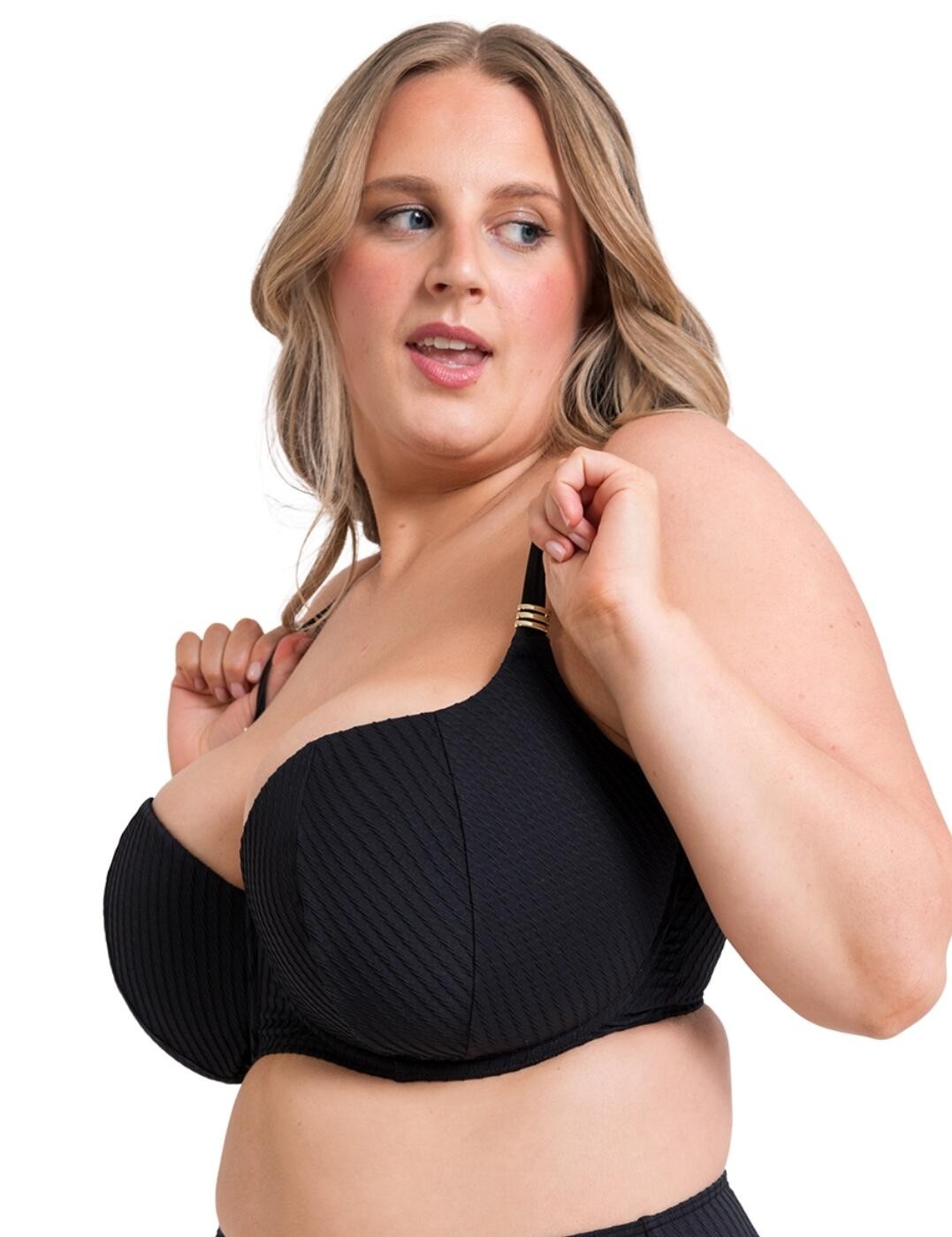Curvy Kate Jet Set Bikini Top Balcony Padded Supportive Womens Swimwear CS034300