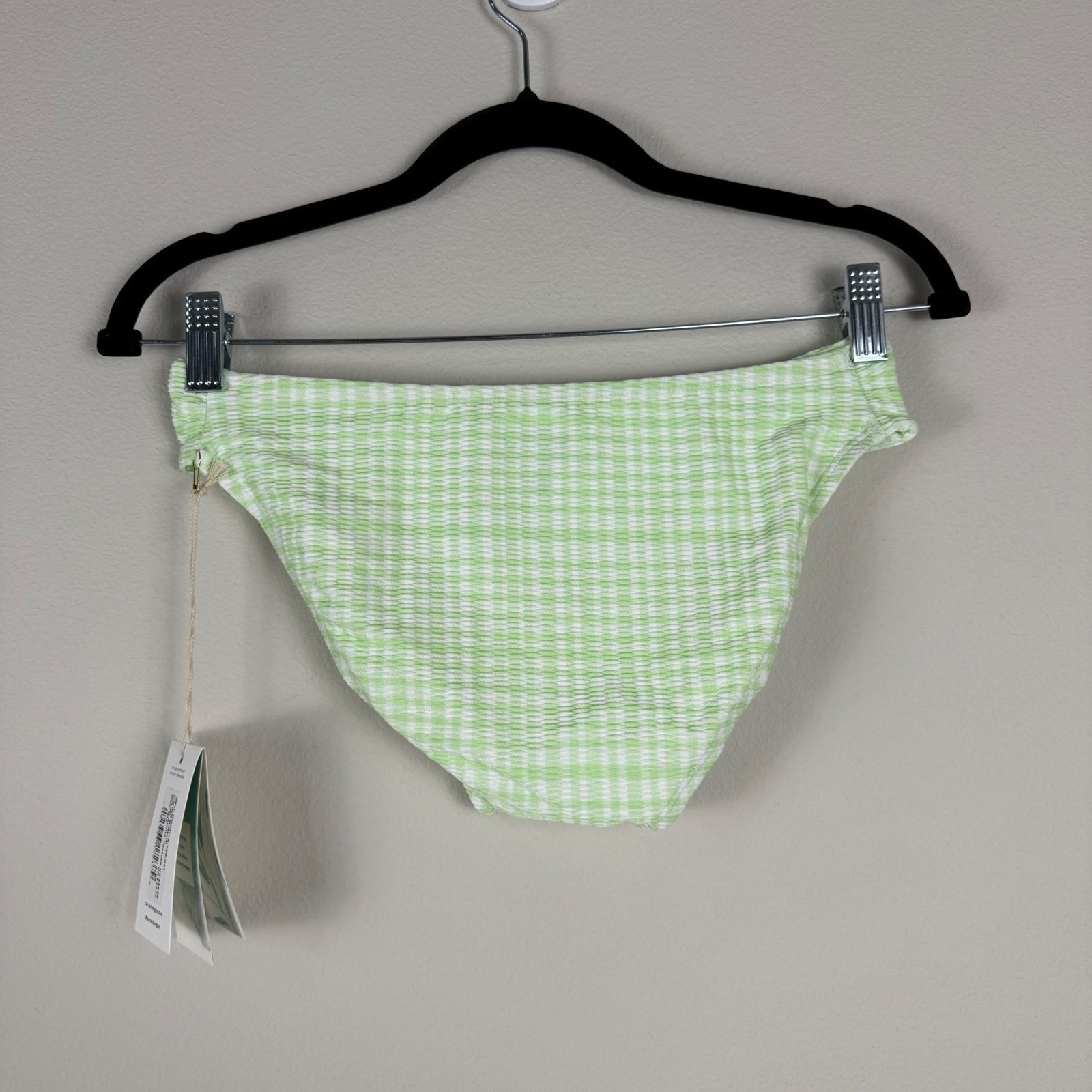 Carve Designs Cardiff Swimsuit Bottoms Spritz Texture Recycled Swim Small White