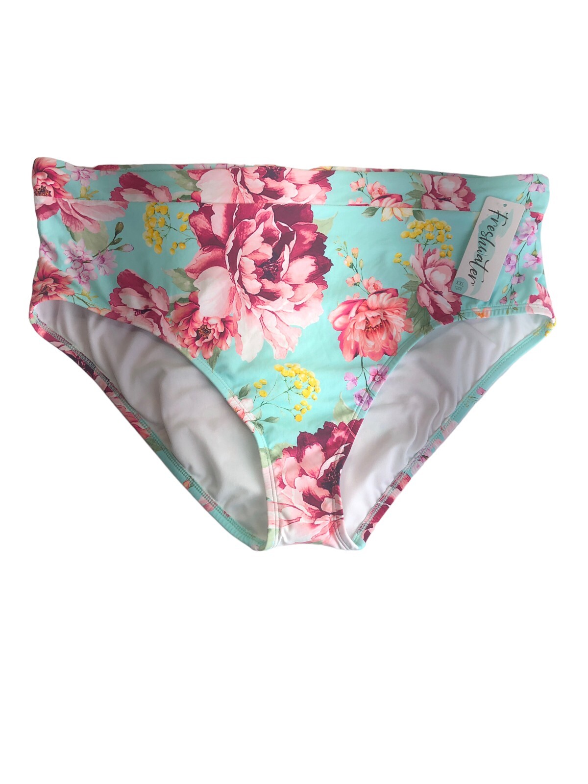 Freshwater Swimwear Bottoms Brief Panty Bikini Women’s Plus Size XXL High Waist