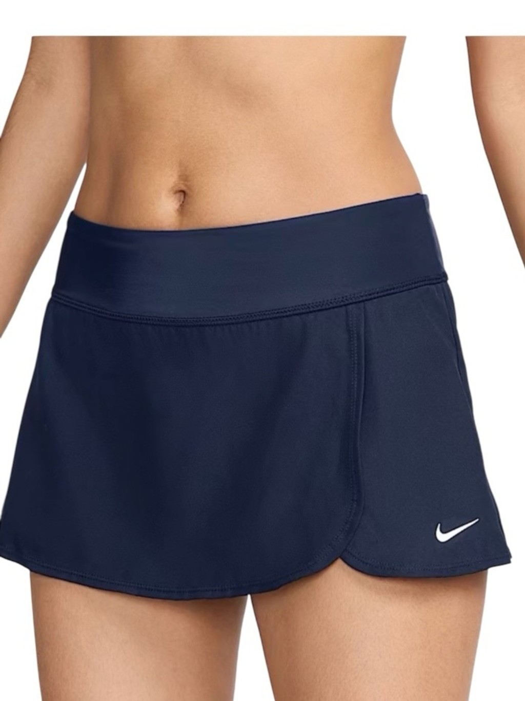 Nike Swim Skirt Navy Blue Swim Bottom Built In Brief UPF Women’s Large L
