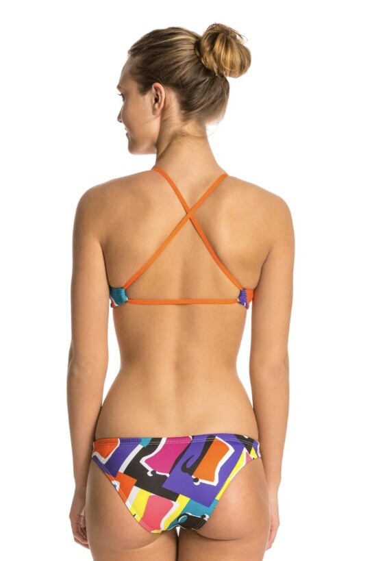 ARENA SWIMSUIT TRAINING BIKINI SET WOMEN’S SIZE 40 COLOR BLOCK
