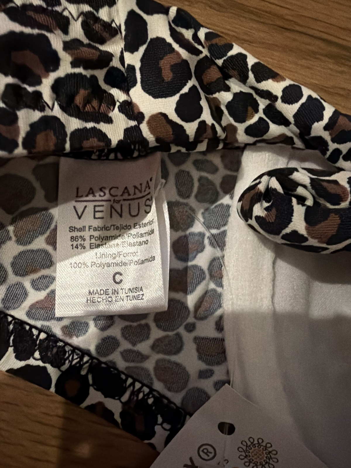 Lascana By Venus Leopard Bikini Set Top C, Size 4 Bottom