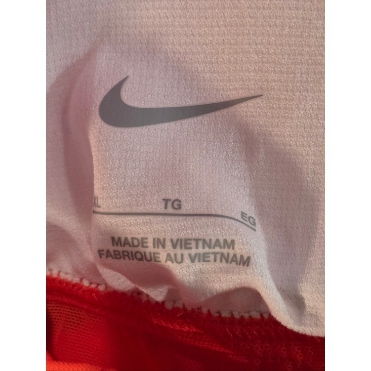 NIKE MESH SOLID EDGE V-BACK SWIMSUIT ONE PIECE CORAL RED SIZE XL NEW COMPETITION