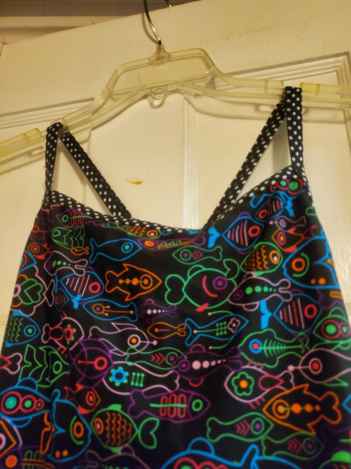 Sporti Fish Print Keyhole Racer Back Swimteam 1 Pc Swimsuit Size 40 (14) Women’s