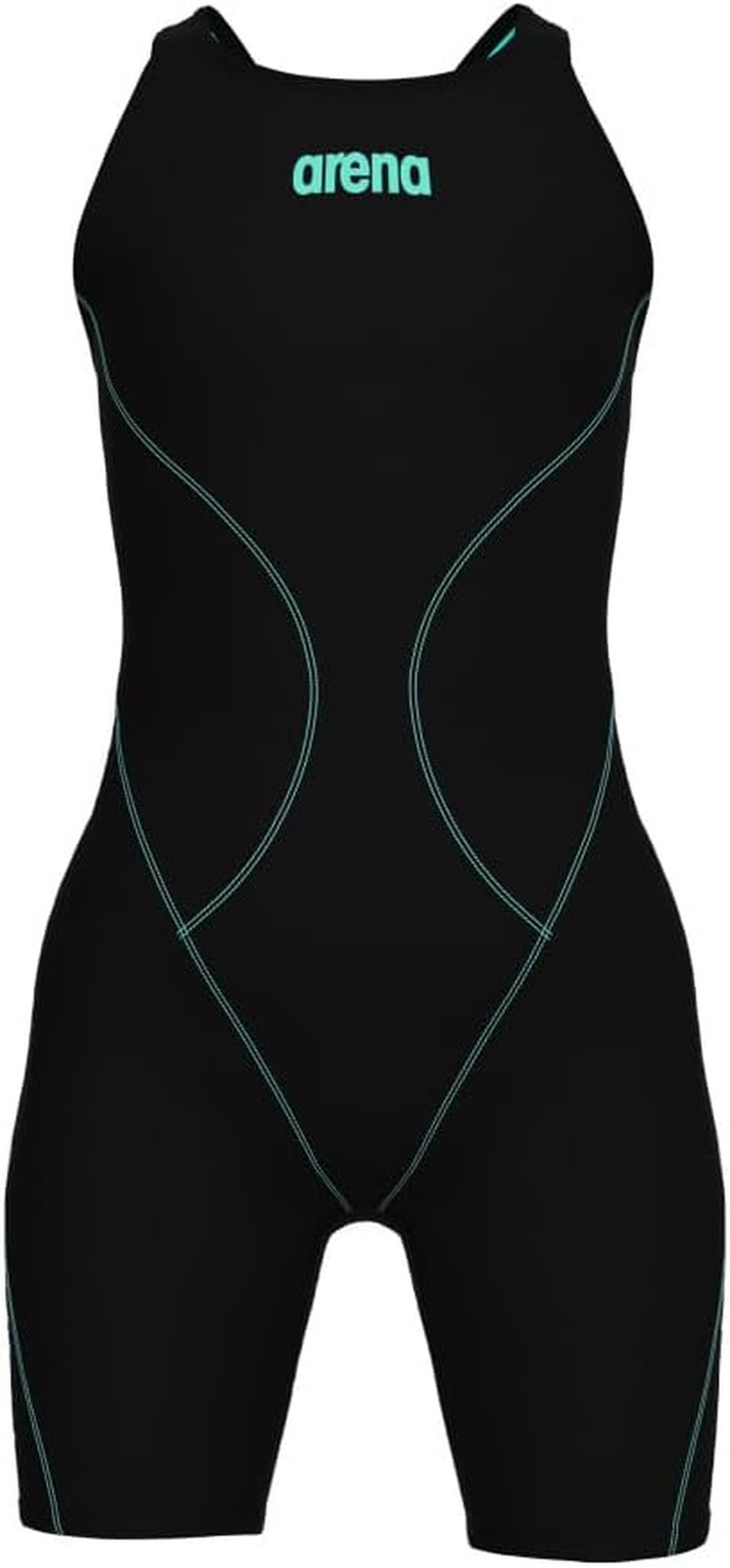 Girls’ Junior Powerskin Impulso Racing Swimsuit Open Back Full Body Short Leg Te