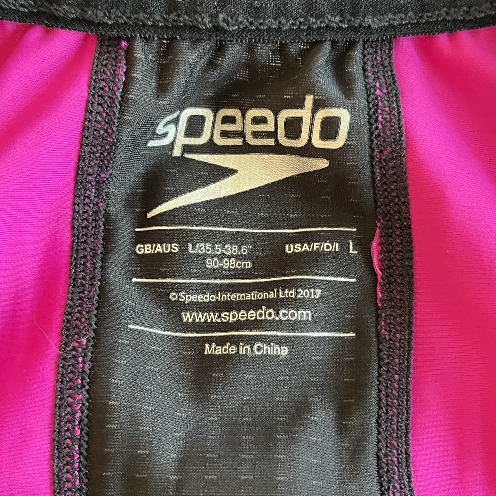 Speedo Womens L Fastskin Xenon Triathlon Sleeveless Top w/ Bra Black