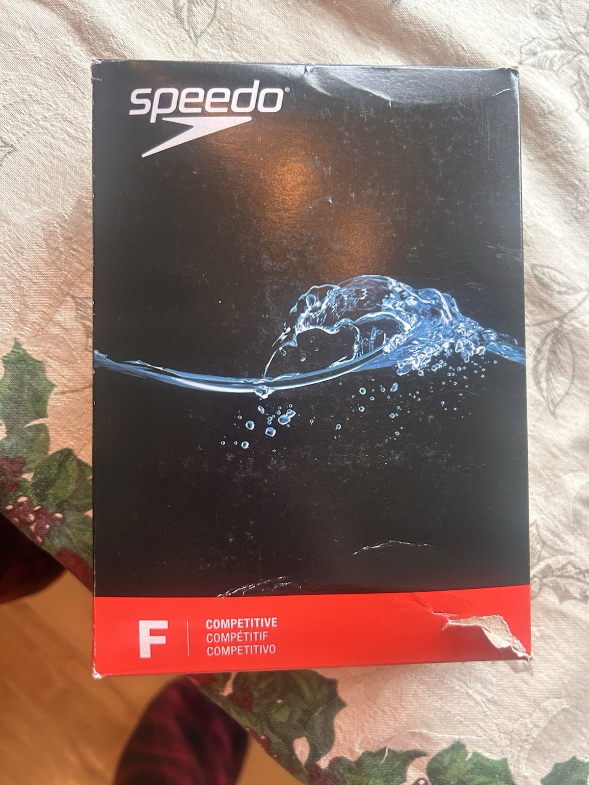 Speedo Endurance+ Women’s Competitive Skimpy Thin Strap Swimsuit Black 6/32