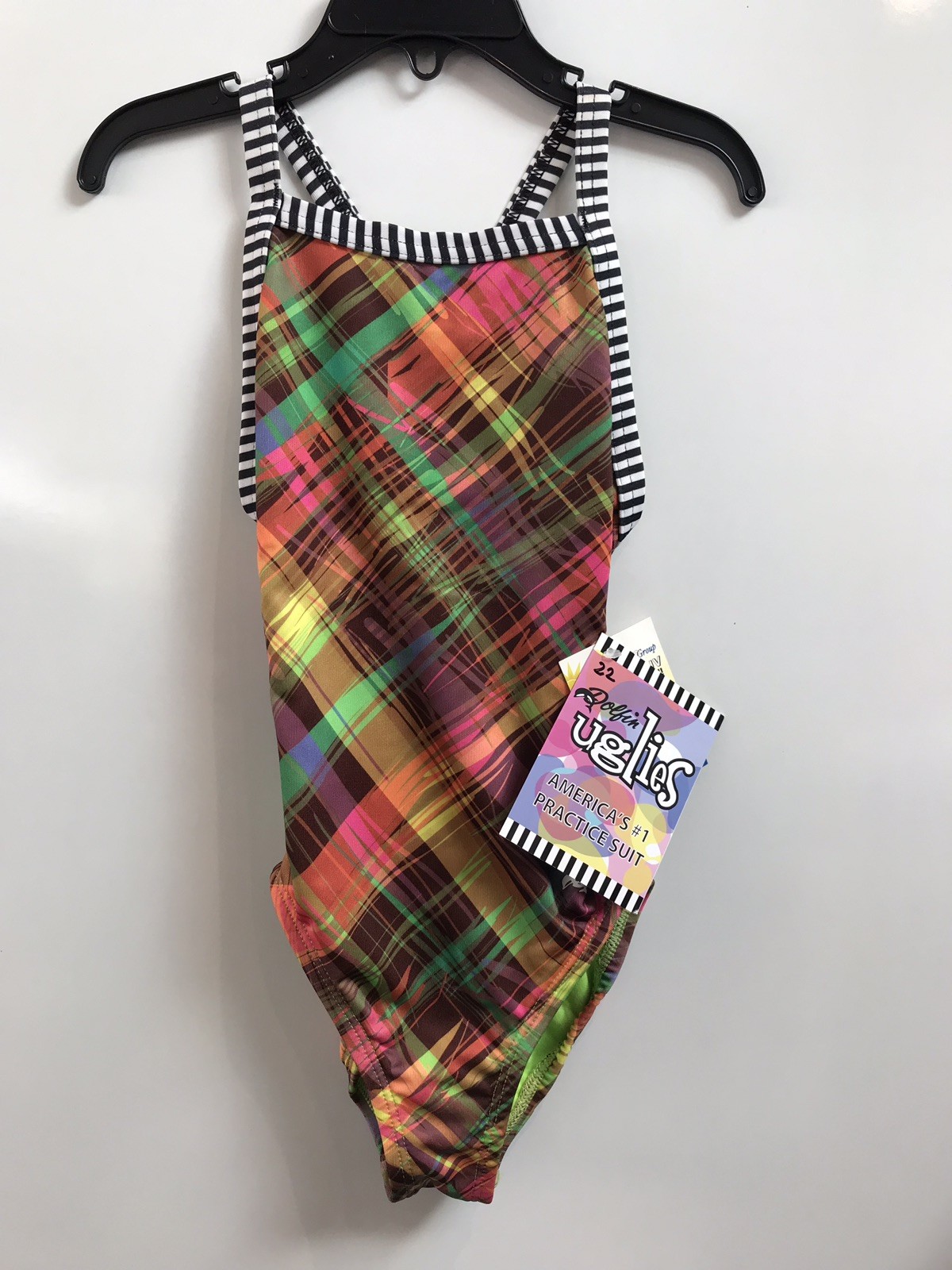 Size 22 Dolfin Uglies Swimsuit Girls Womens New w/tags 9502 L S  Preppy 203 $40