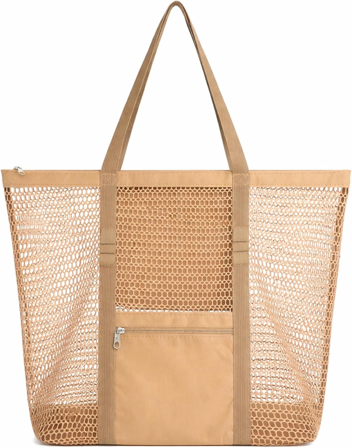 Women’s Mesh Beach Bag, Stylish Beach Tote for Swimming, Travel & Vacatio