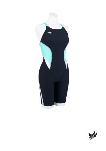 Mizuno Women’s One-Piece Swimsuit Exersuit Training Swimsuit Half Suit Size 94: