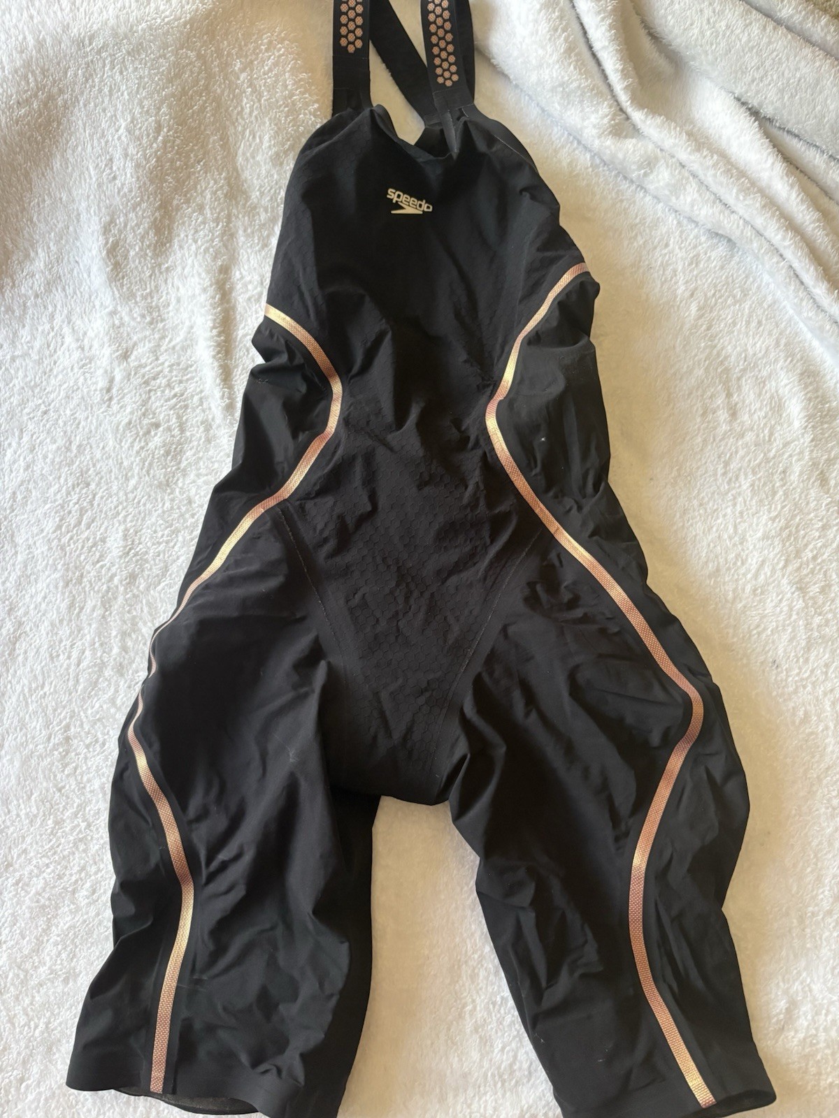 Speedo Tech Suit Black And Gold