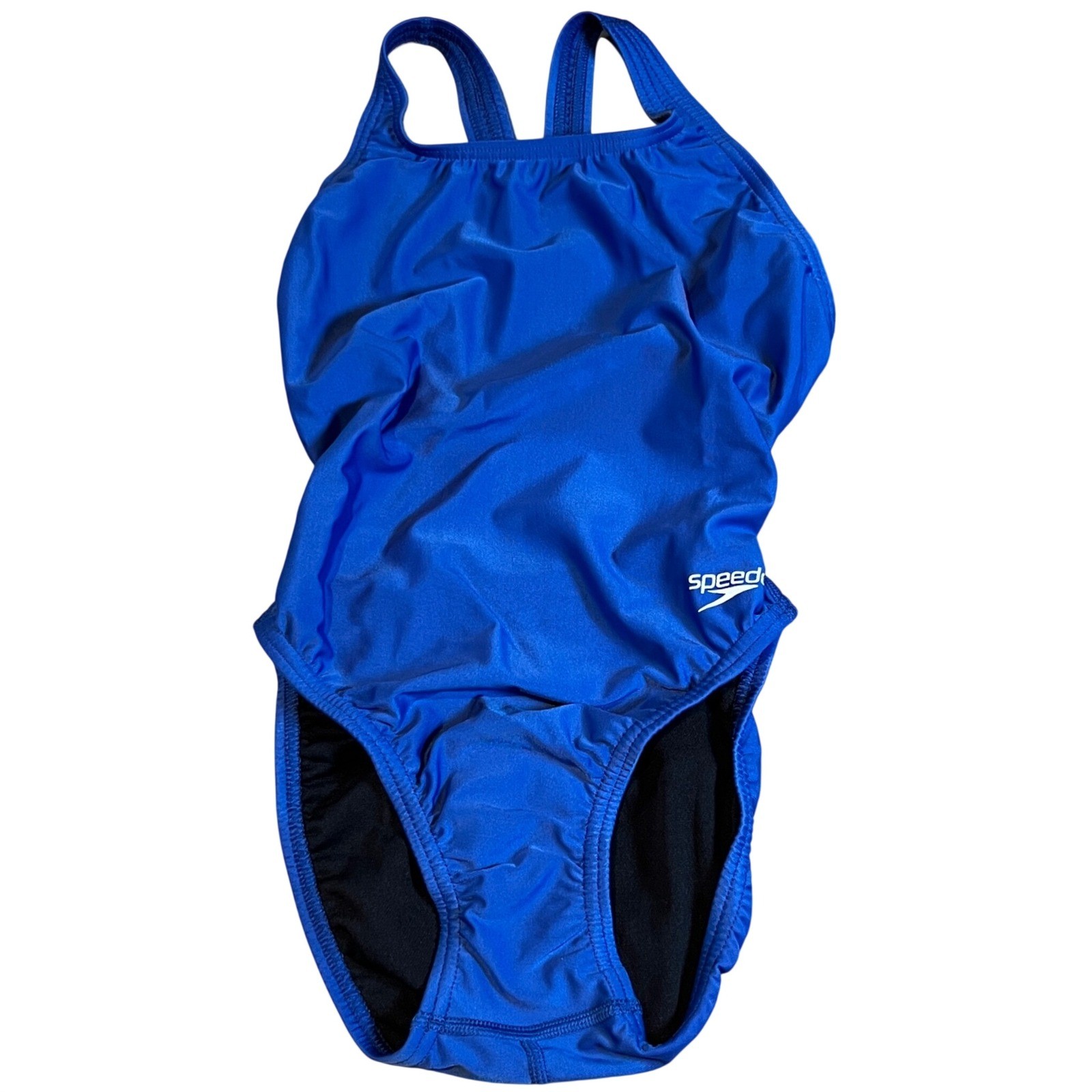 Speedo Team Royal Blue Flyback Training One Piece Swimsuit Size 30 NWT