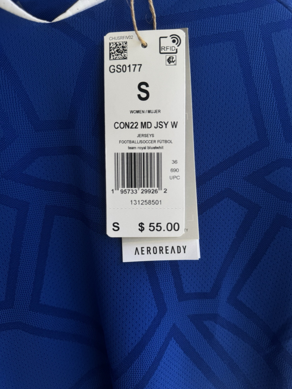 Adidas Condivo 22 Match Day Jersey Royal Blue Football Soccer Shirt S Aeroready