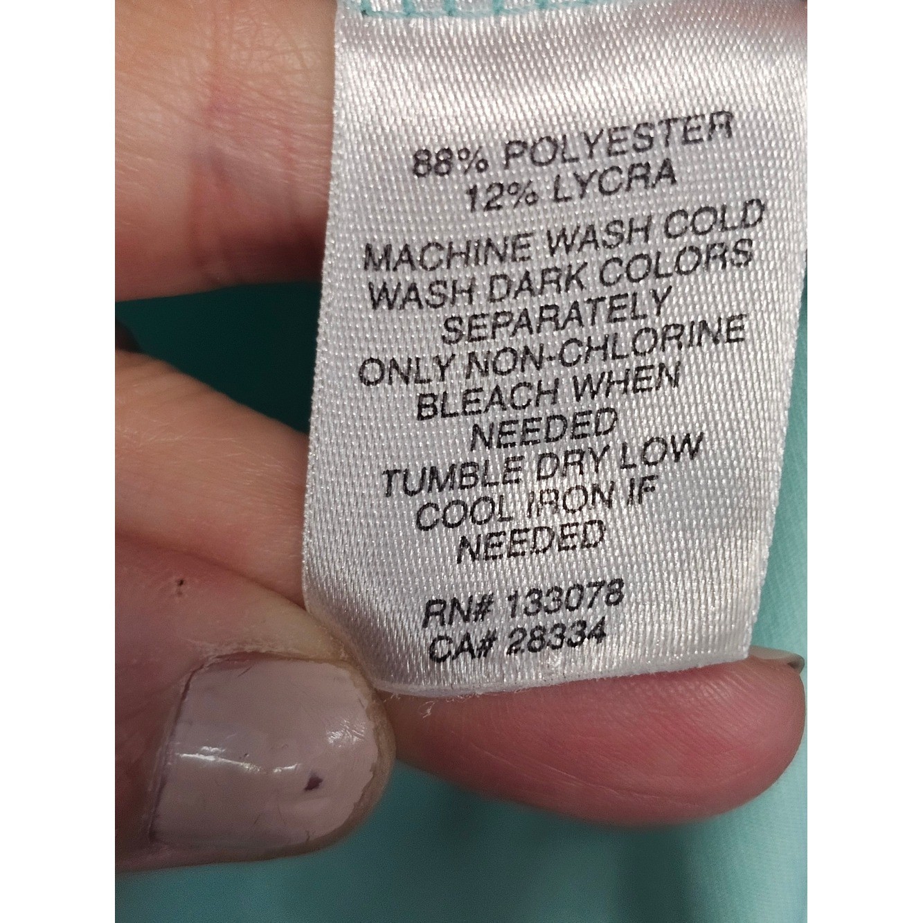 Lucky in Love Aqua Geometric Racerback Active Tank Top Size M (8-10)