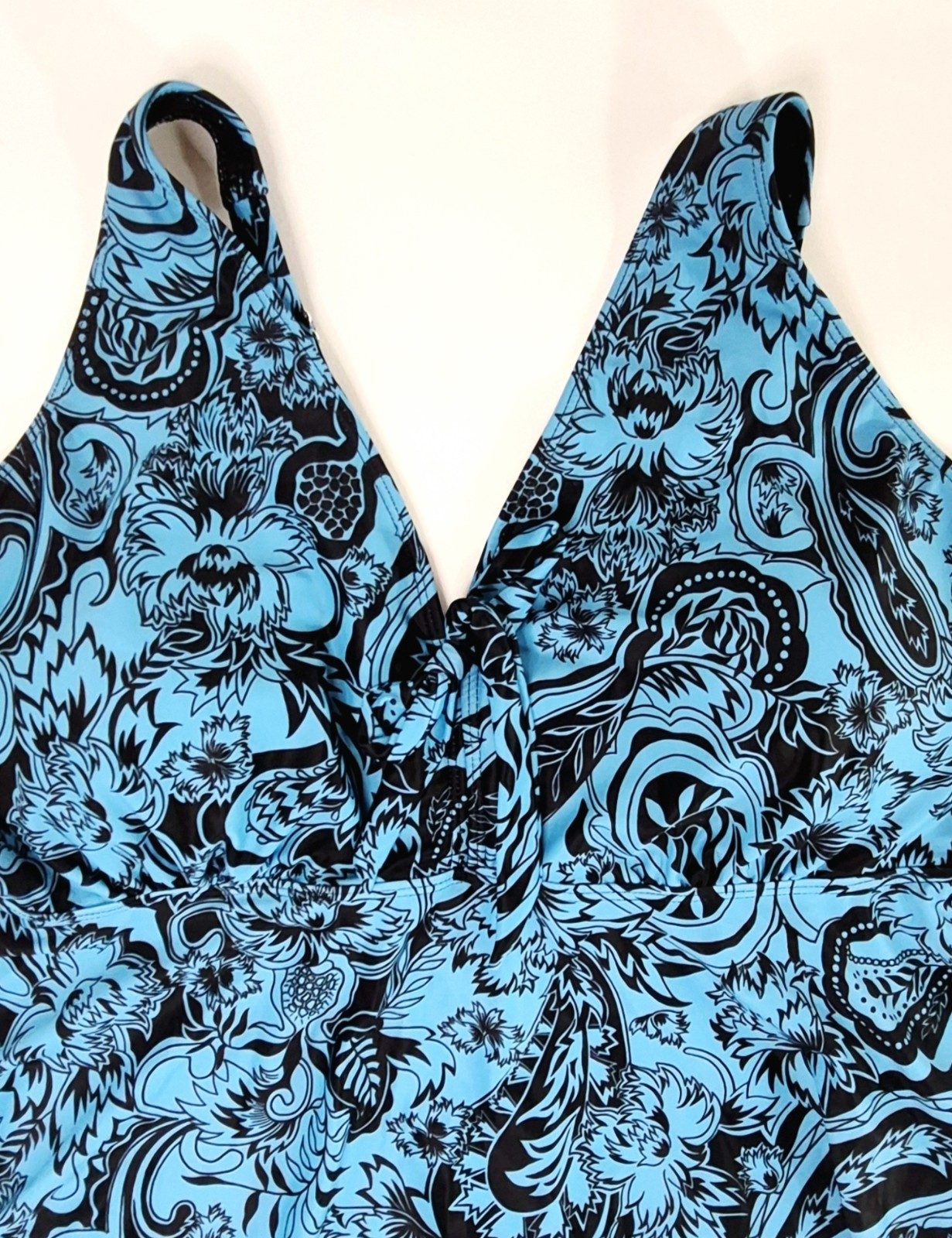 YONIQUE Plus Size 2 Piece Swimsuit Tankini w/ Swim Shorts 22W