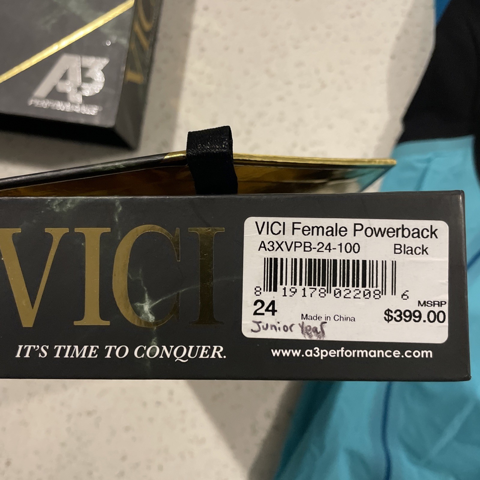 V3 TEAM VICI FEMALE POWERBACK TECHNICAL RACING SWIMSUIT BLACK BLUE SZ 24 Women