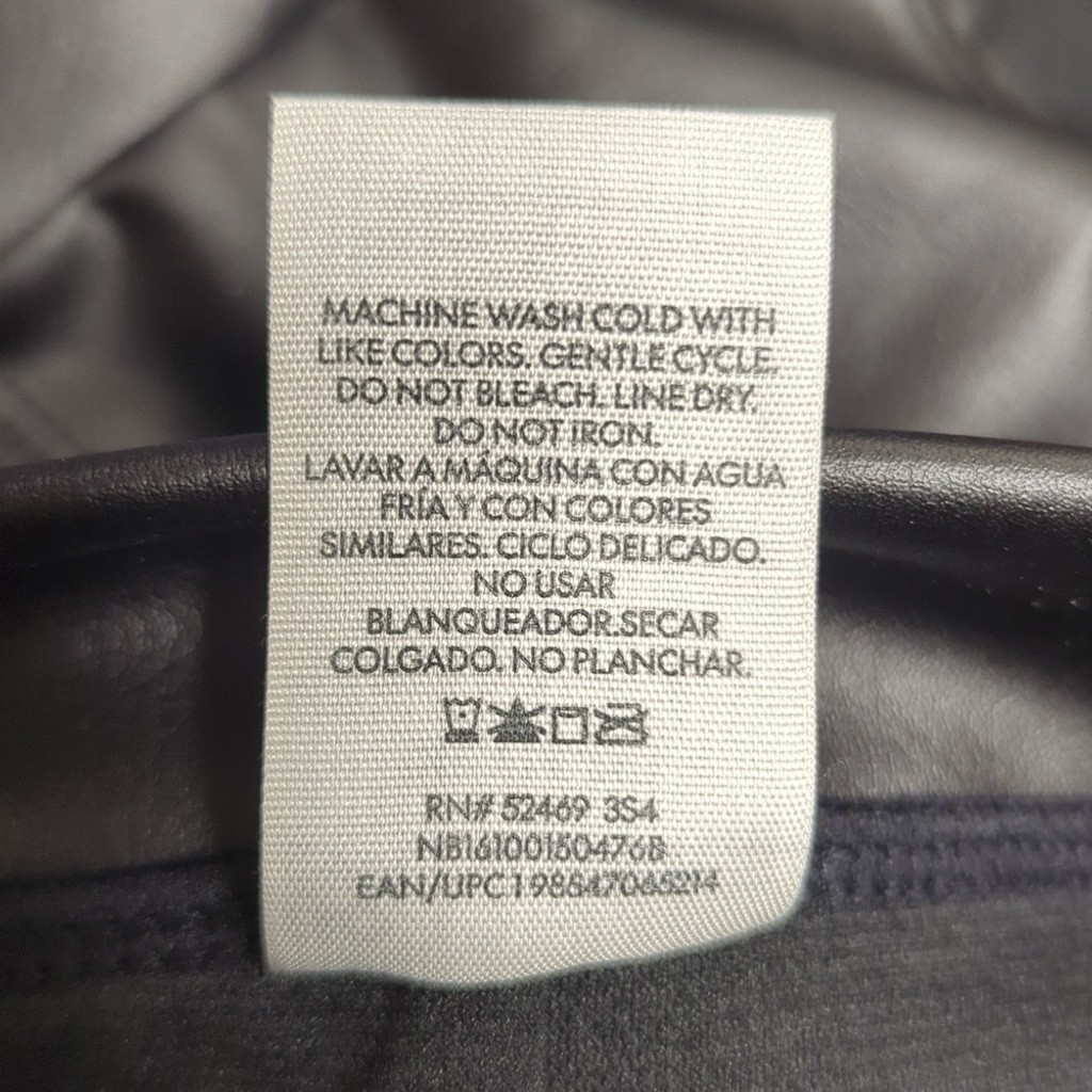 No Boundaries Faux Leather Boyshorts Women’s Swim Bottom XL New With Tags