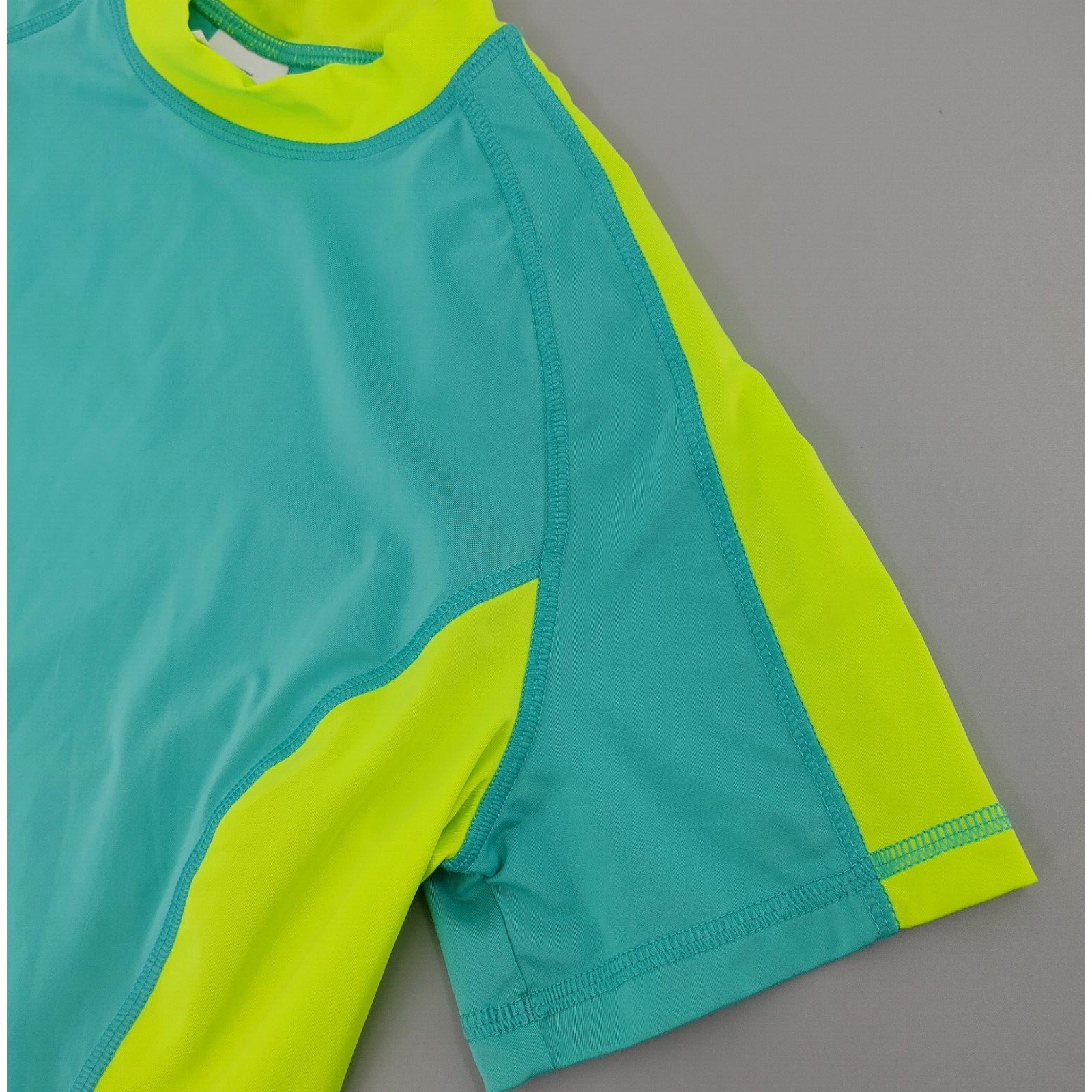 Speedo Rashguard Womens Medium Green Swim Top UV Protection Outdoor Beach