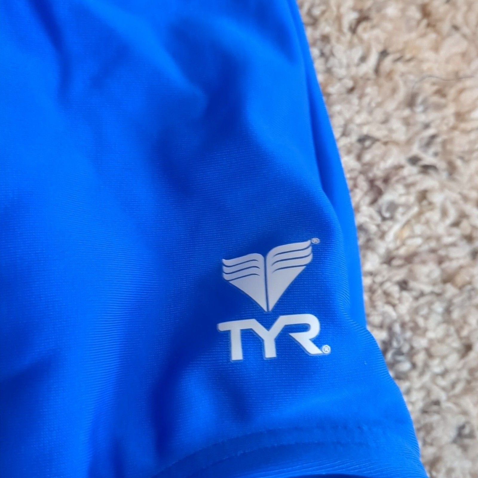 TYR Thresher Swimsuit Womens Size 8 Blue Nylon Made In Italy Racerback NWOT