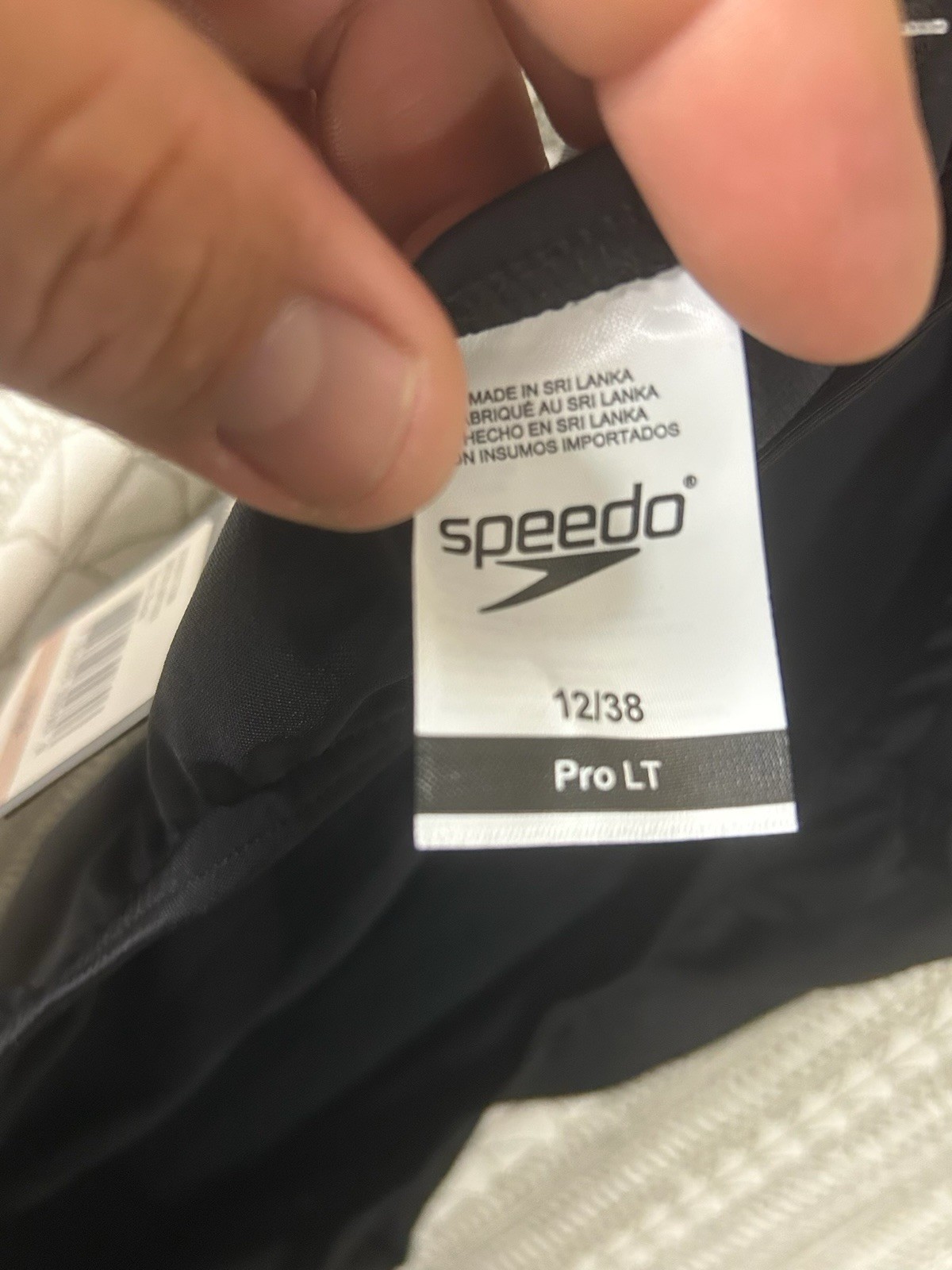 Speedo Pro LT Women’s One Piece Swimming Swimsuit Black Size 12/38