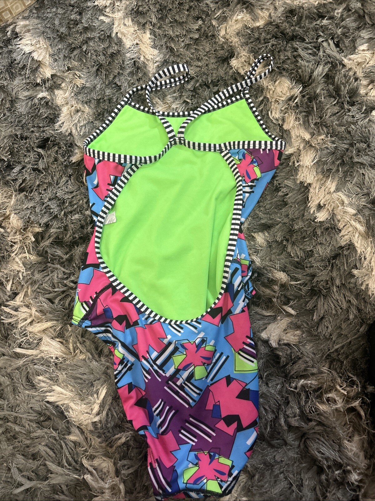 DOLFIN – UGLIES One Piece Swimsuit Womens Size 32 Purple Blue Pink Black