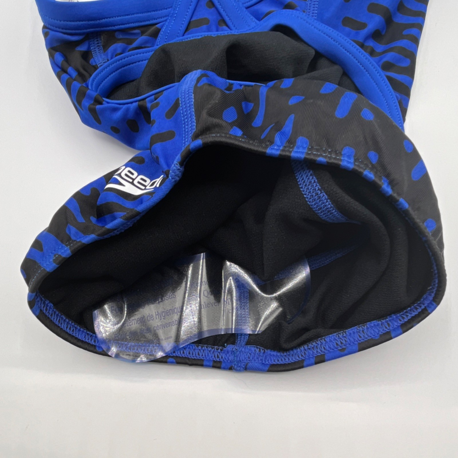 NEW Speedo Pro LT Women’s Competitive Swim One Piece Swimsuit Blue Black Size 24