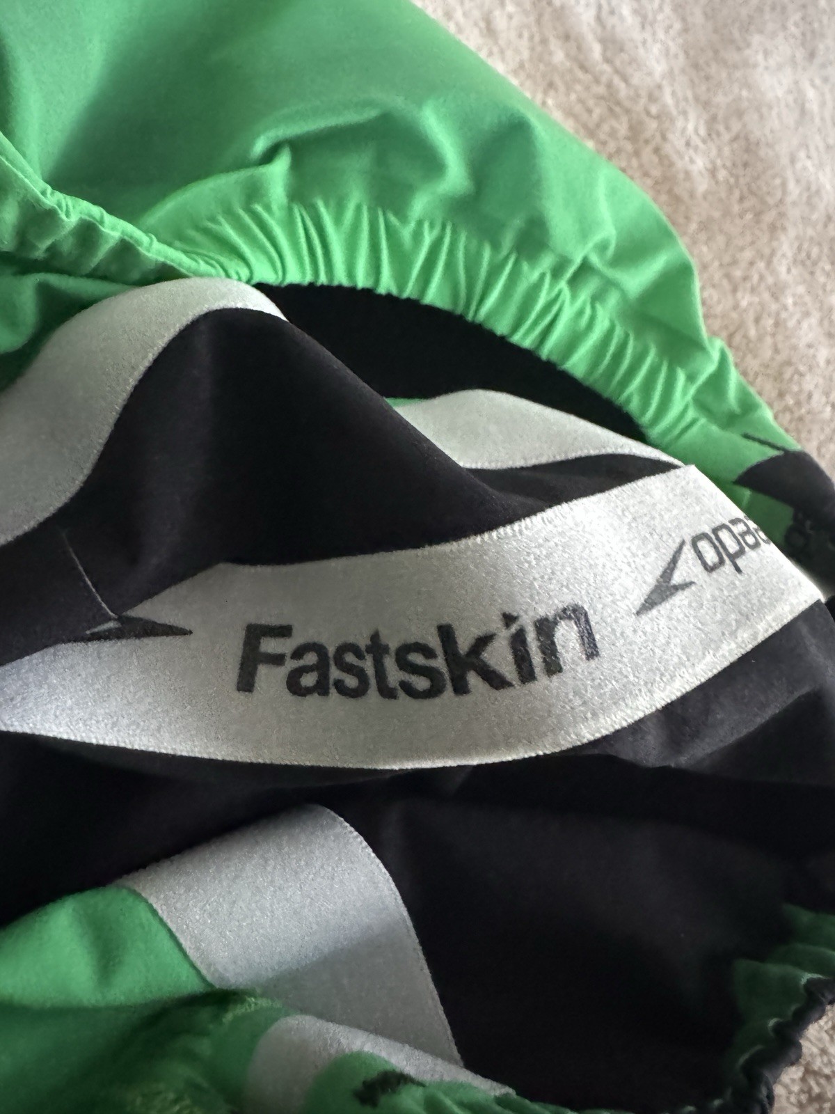 Speedo Fastskin Tech Suit 25 FINA Racing Kneeskin Pro Swim Green Black