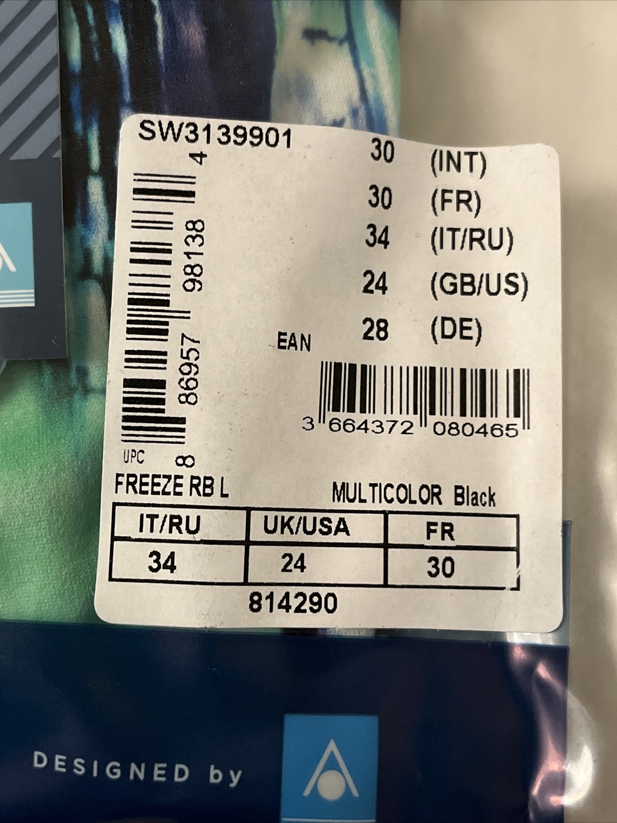 Size 24 Michael Phelps Racing Swim Suit Aqua Infinity Tech! Women Freeze READ!