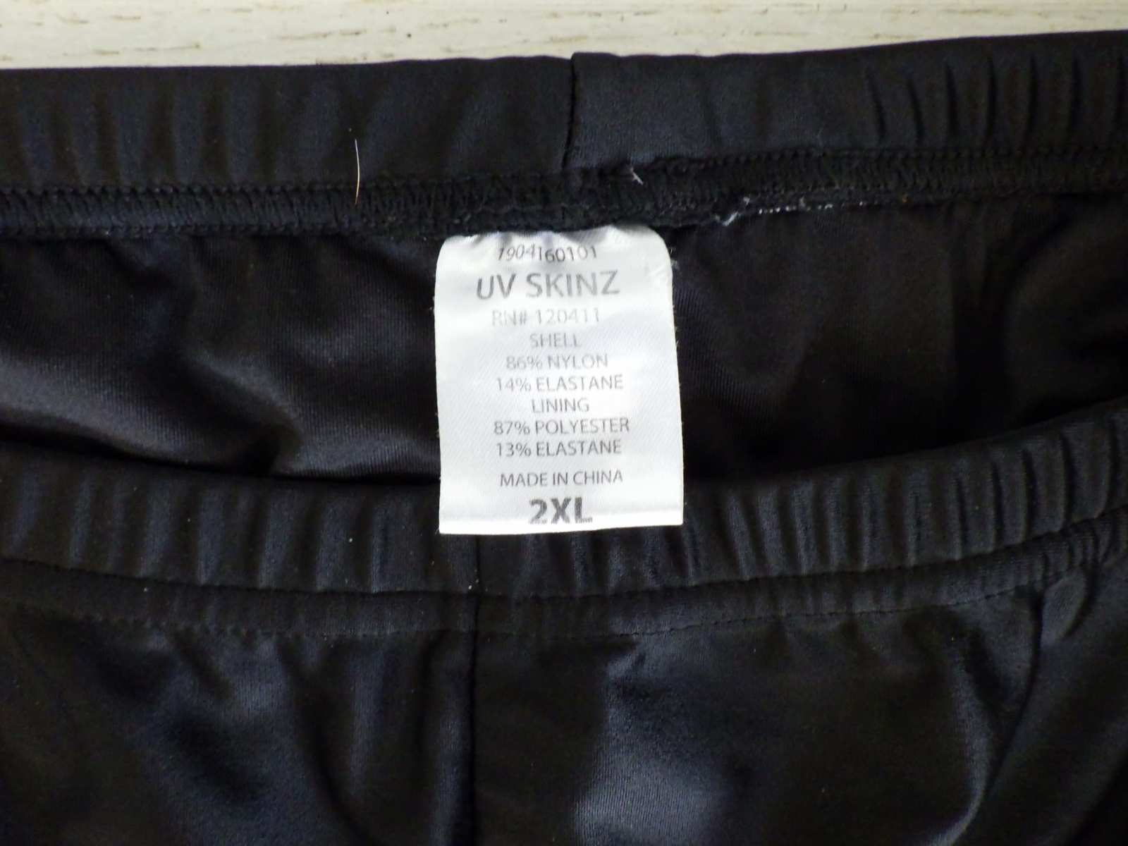 Womens Capri swim pants Collibar Black rouched leg 2xL UPF50 excellent condition