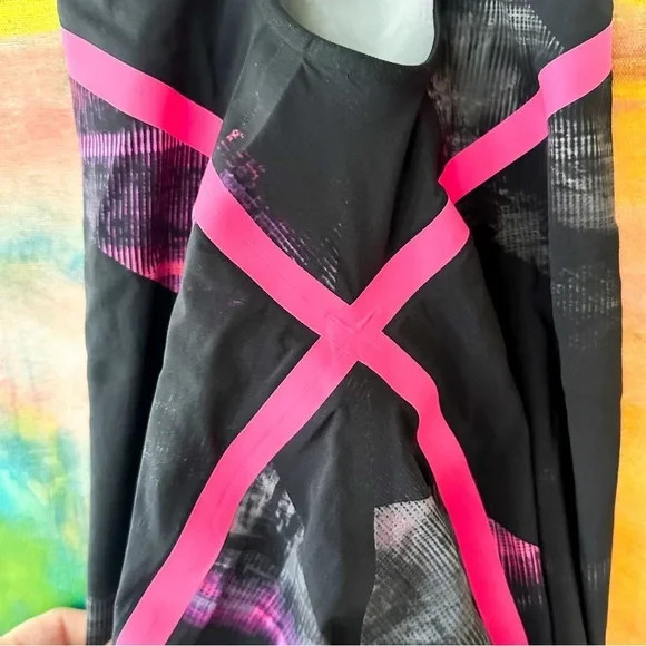 Adidas Womens Adizero Eighteen Closed Back Suit- Black/Pink Techsuit, sz 26