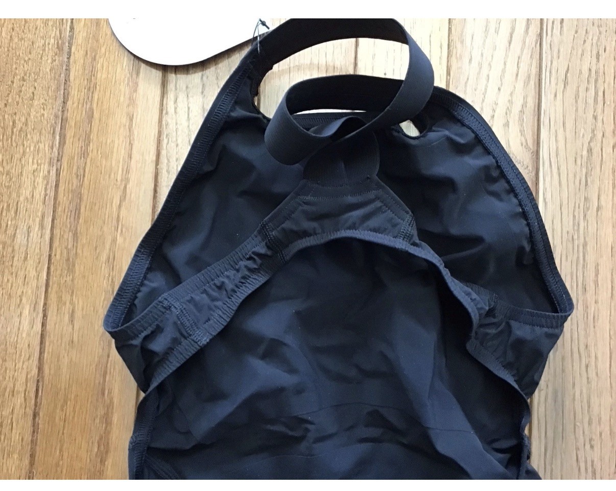 New Speedo Size 24 LZR Racer Pro 2.0 Open Back Kneeskin Swimsuit Black (C27-18)