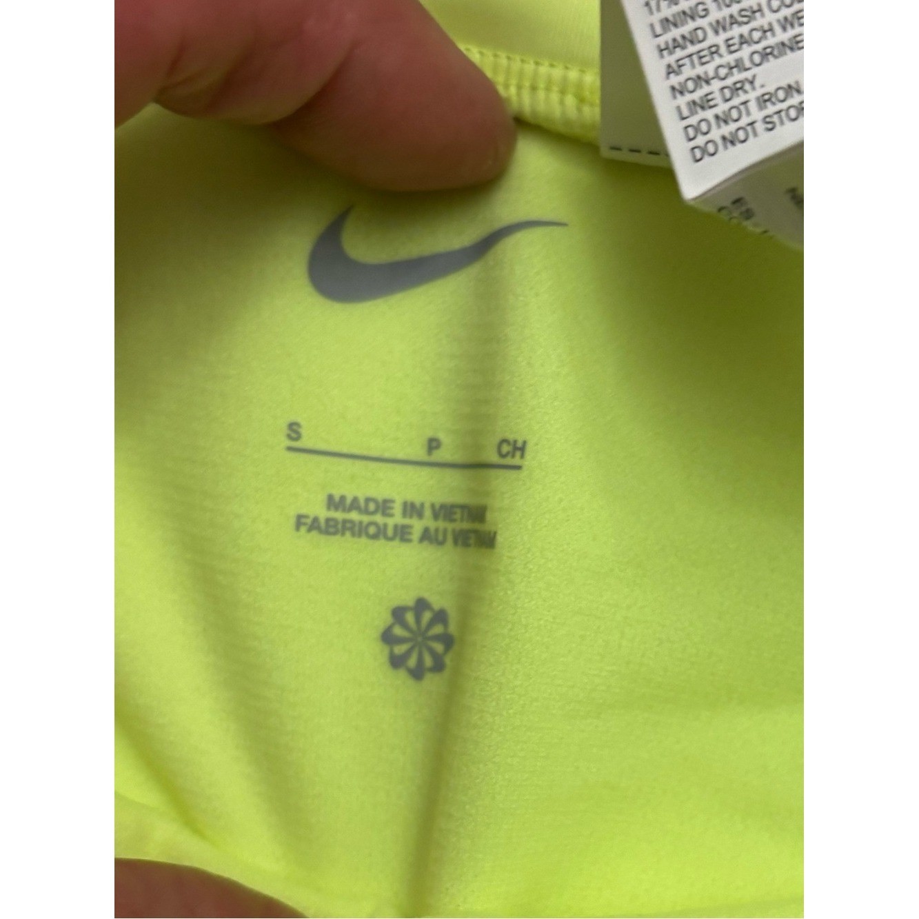 Swim nike neon yellow bikini workout bottom BNWT gym beach surfing resort small