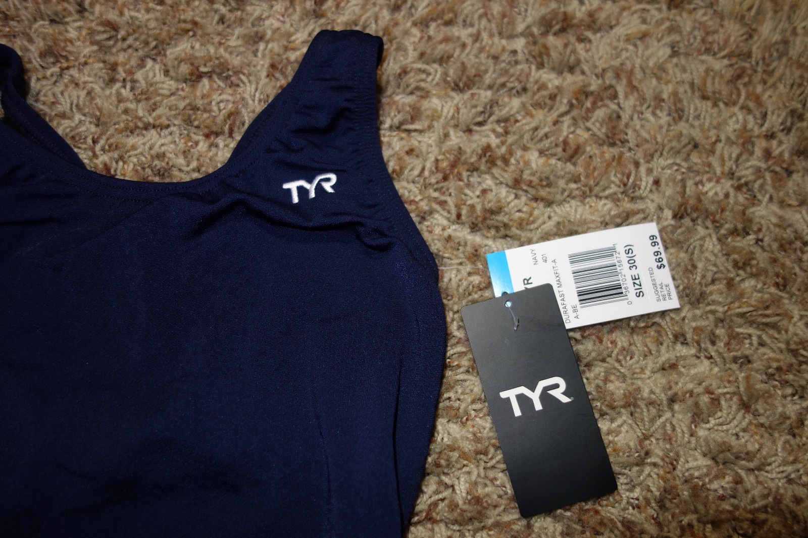 TYR Women’s Durafast Maxfit-A Swimsuit Navy Blue Size 30 Small MDUR7A NEW NWT